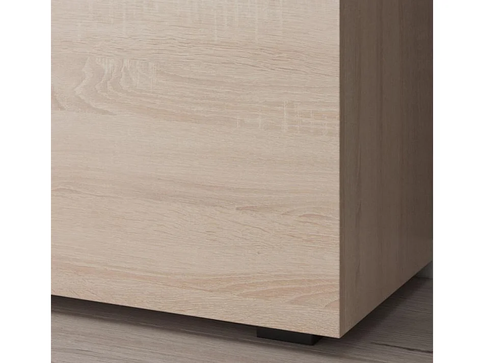 Aparador para Salón comedor en Sonoma con LED 135x34x72cm Sefora