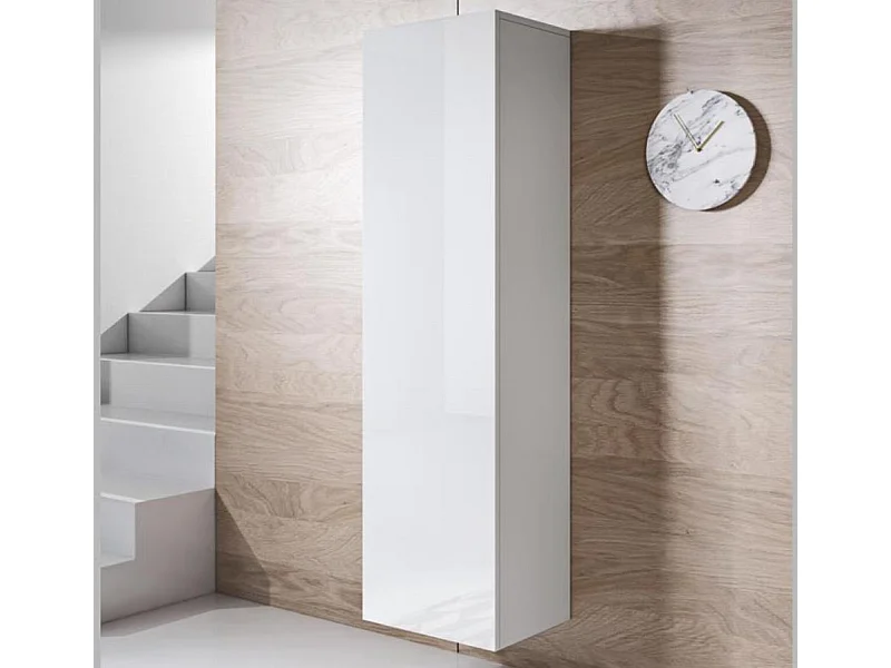 Vitrina para Salón comedor en Blanco 40x29x165cm Luke V4