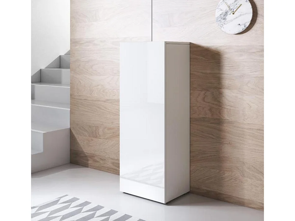 Vitrina para Salón comedor en Blanco 40x29x128cm Luke V1