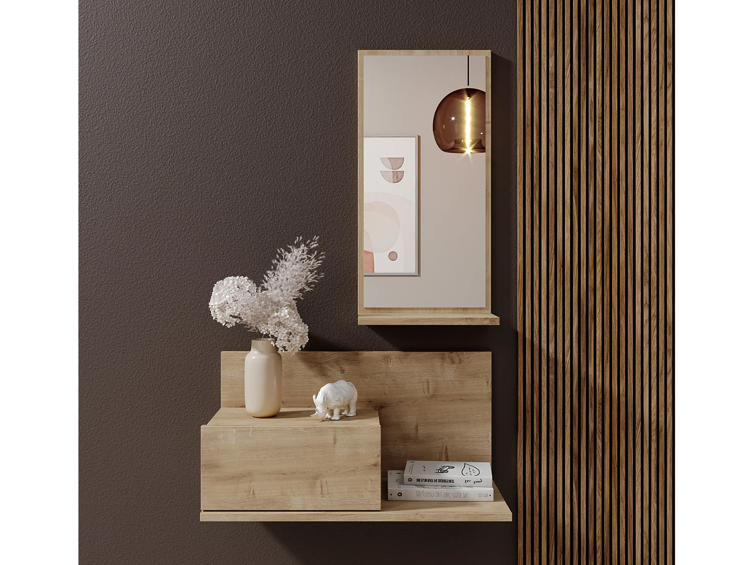 Recibidor para Entrada Pasillo en Safir 60x30x85,5cm Isabela