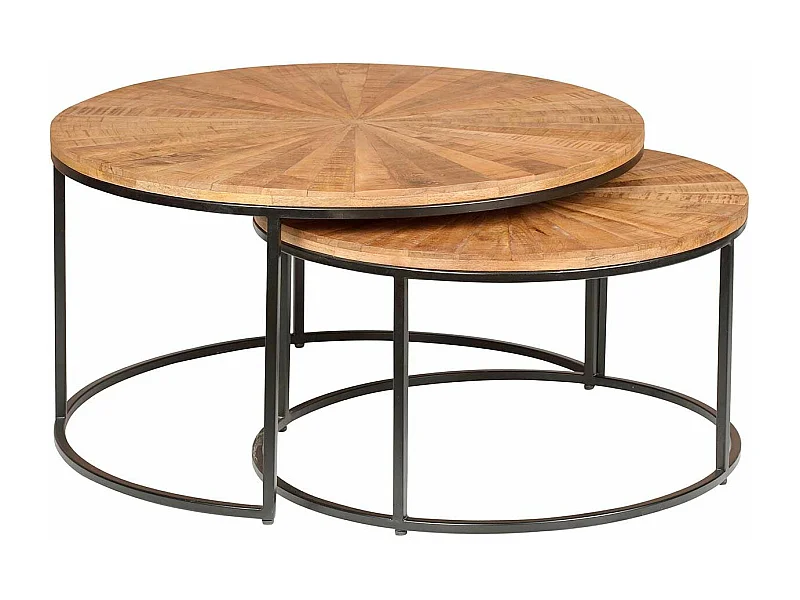 Tables basses rondes gigognes | Manguier Solaris