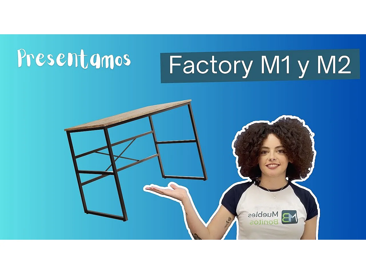 Bureau pour Chambre Bureau en Pin Atlantique et Acier 120x60x75cm Factory M