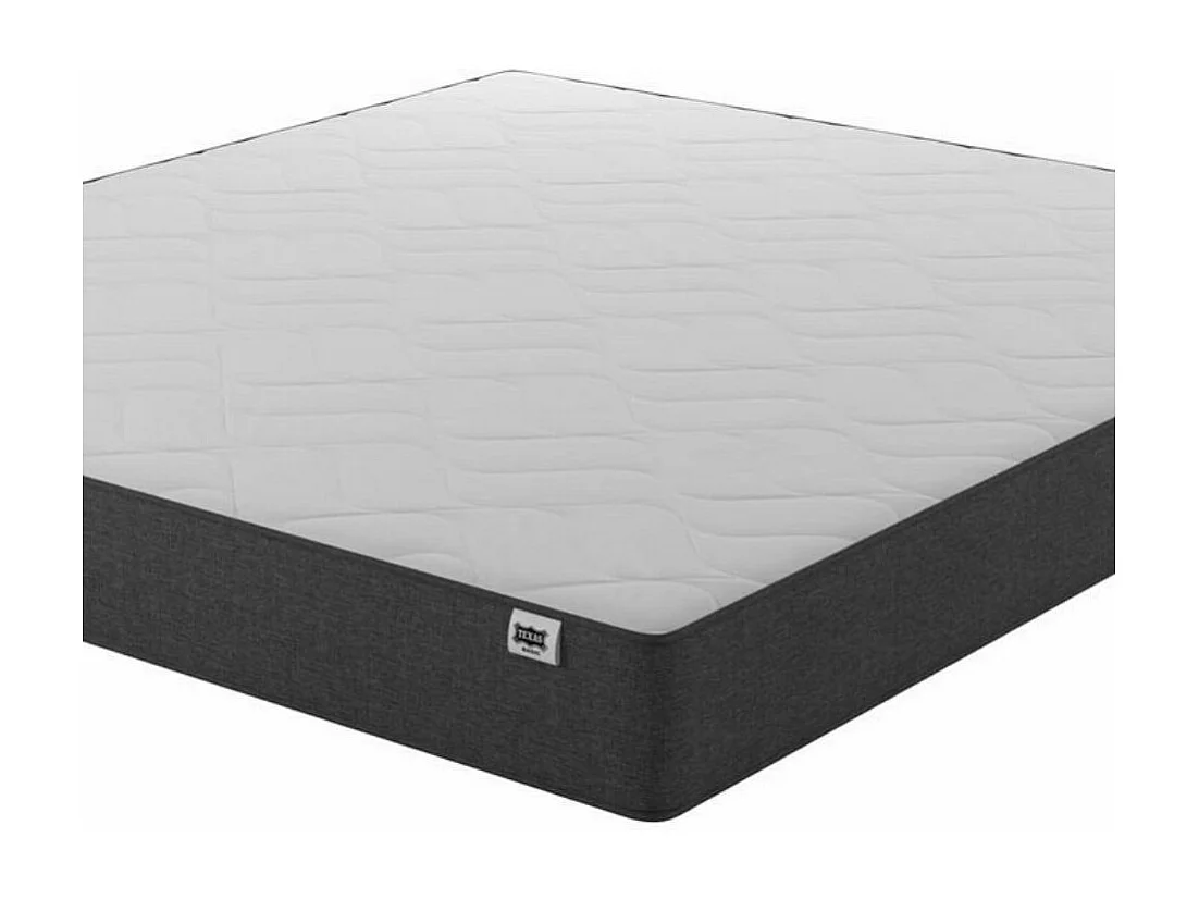 Lit double avec Matelas 140x190cm en Noir Alessia