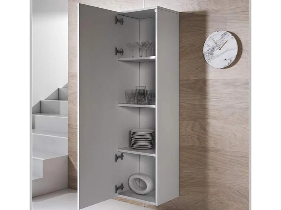 Mueble de salón para Salón comedor en Blanco 260x40x165cm Luke 7