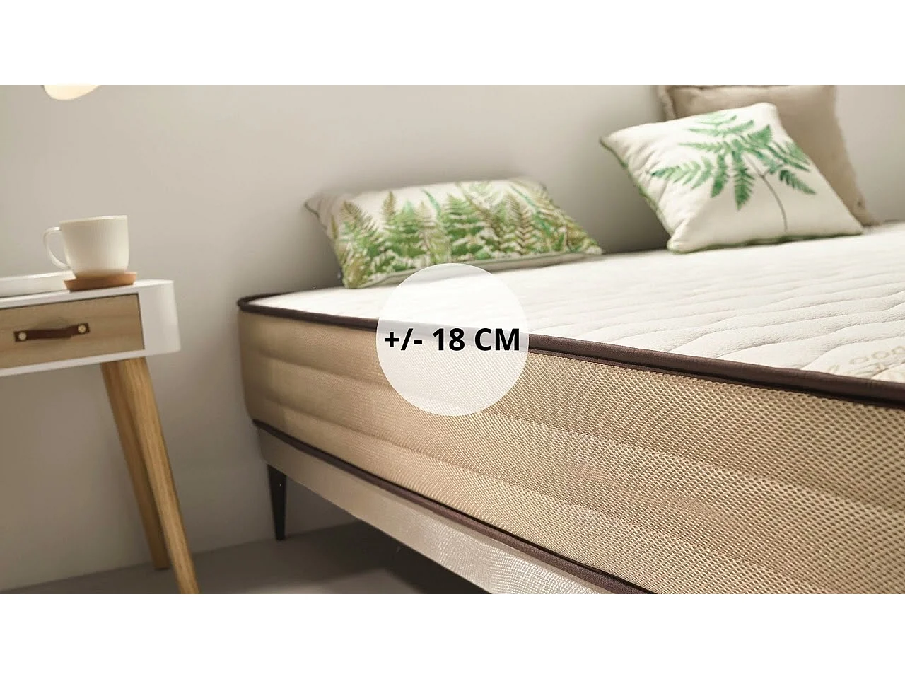Materac Rdzeń HR Bamboo Care 18cm, 160x200cm - Moonia