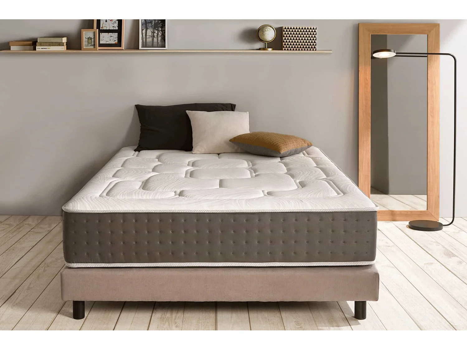 King Max Multizone Visco-elastisch Matras 30cm, 140x190 cm -Moonia