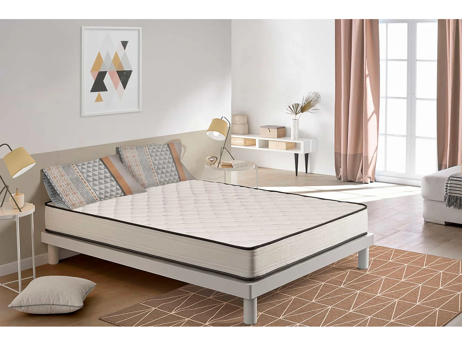 Matelas Noyau HR Slim Max 15cm, 180 X 200cm - Moonia