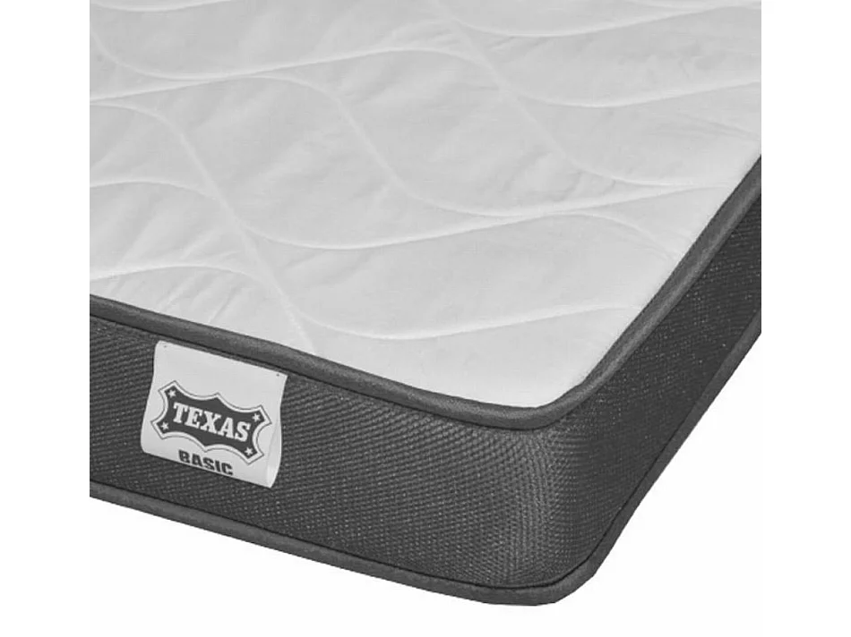 Cama de matrimonio con Canapé y Colchón 140x190cm en Negro con LED Parisina