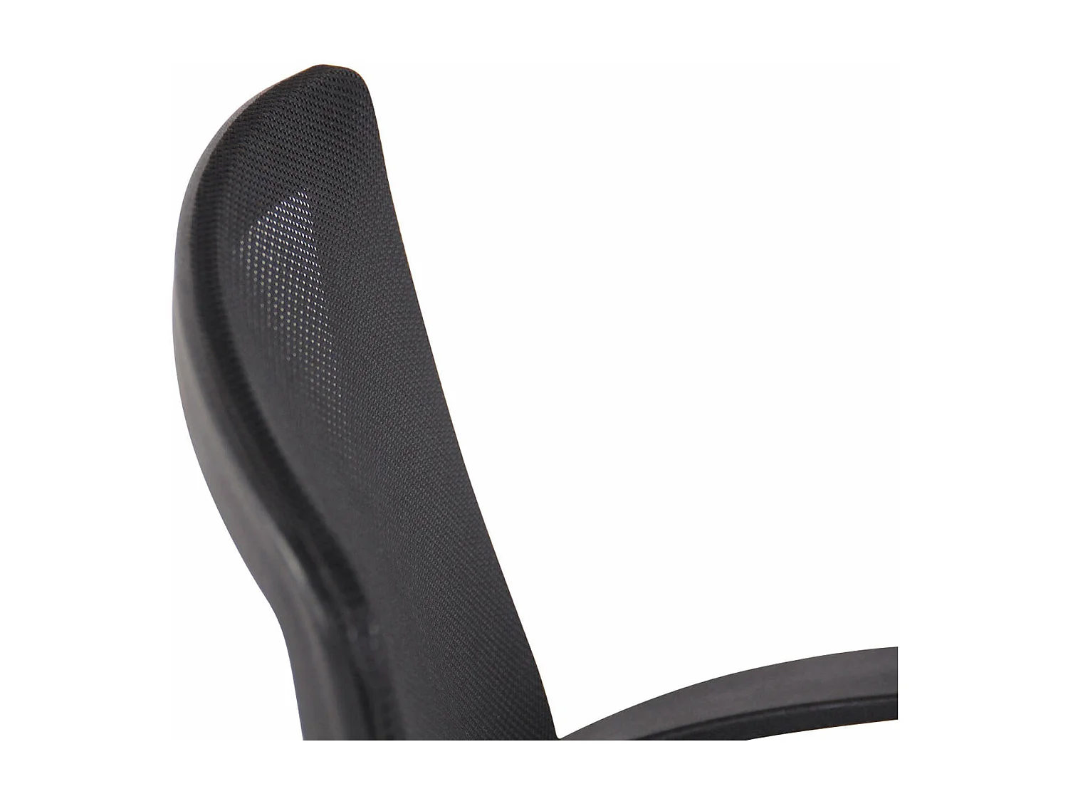 Silla de escritorio y oficina con ruedas respaldo ergonómicamente curvado en microfibra negra M10_002706