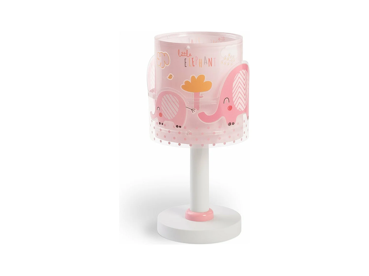 Lampada da tavolo per bambini Little Elephant elefante rosa | DALBER