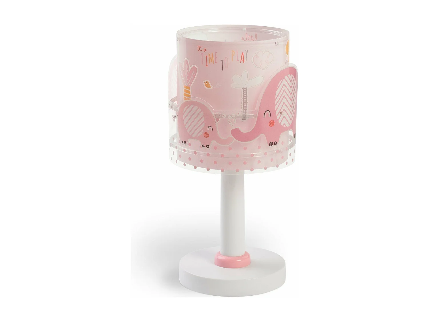 Lámpara infantil de mesa Little Elephant elefante rosa | DALBER