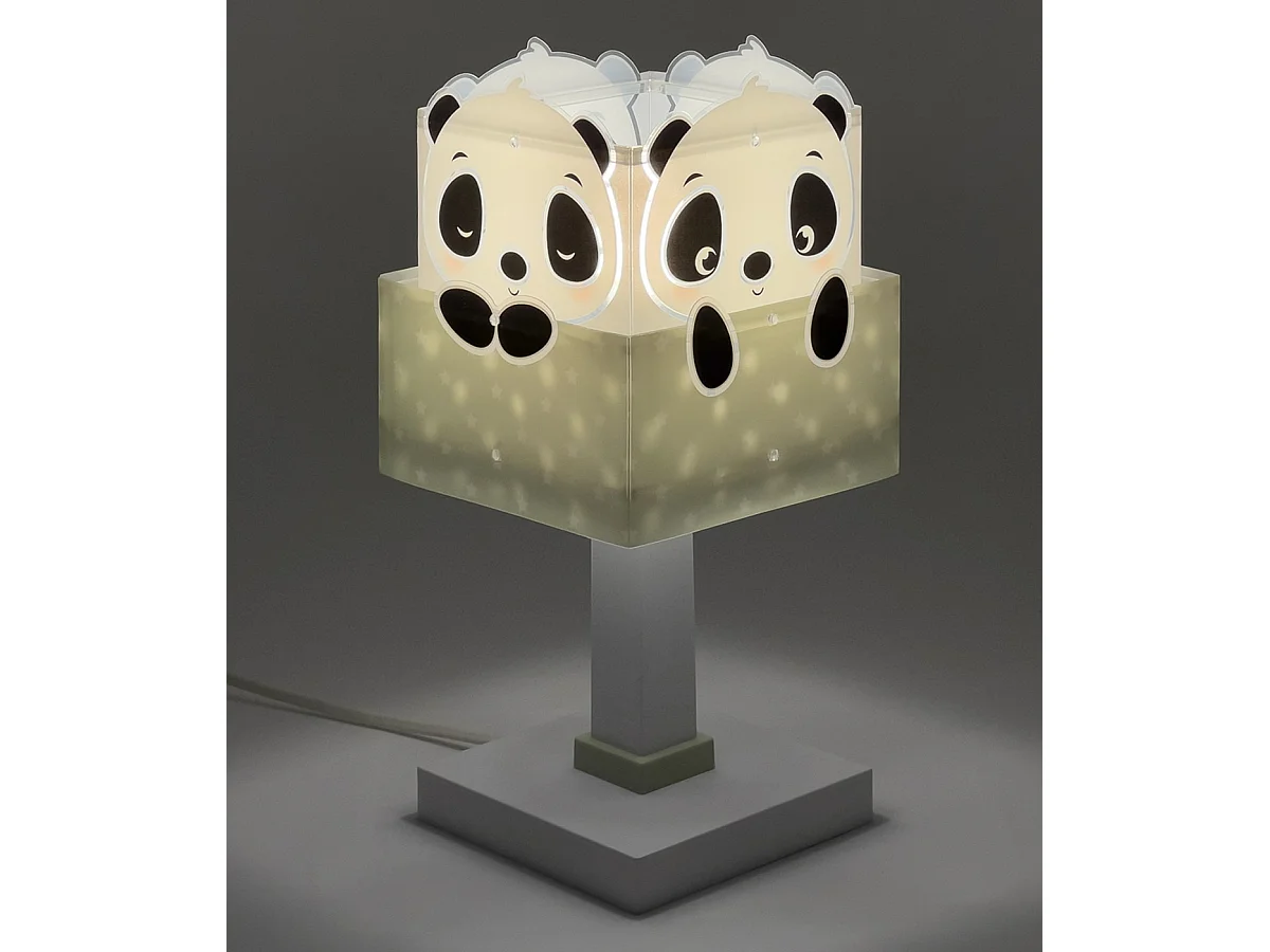 Lámpara infantil de mesa Oso Panda verde | DALBER