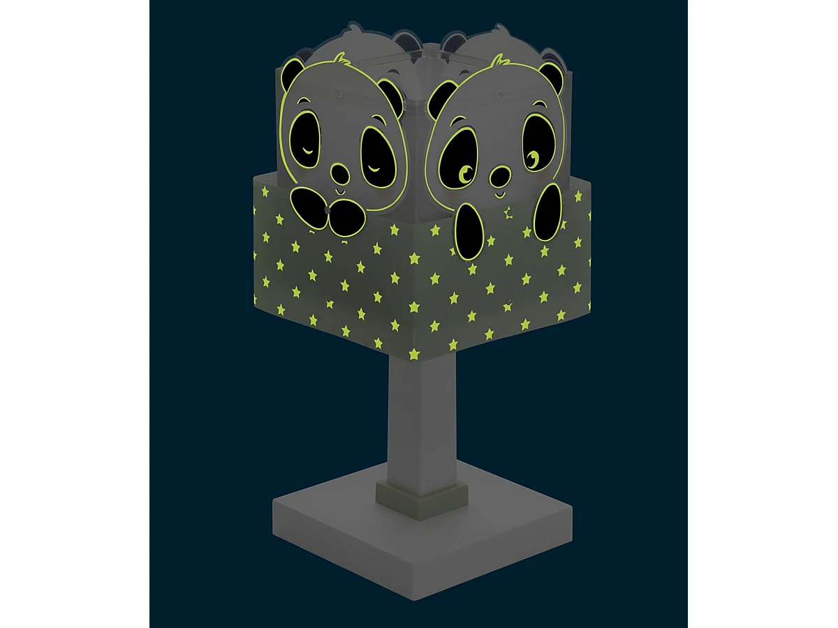 Lampada da tavolo per bambini Panda verde | DALBER