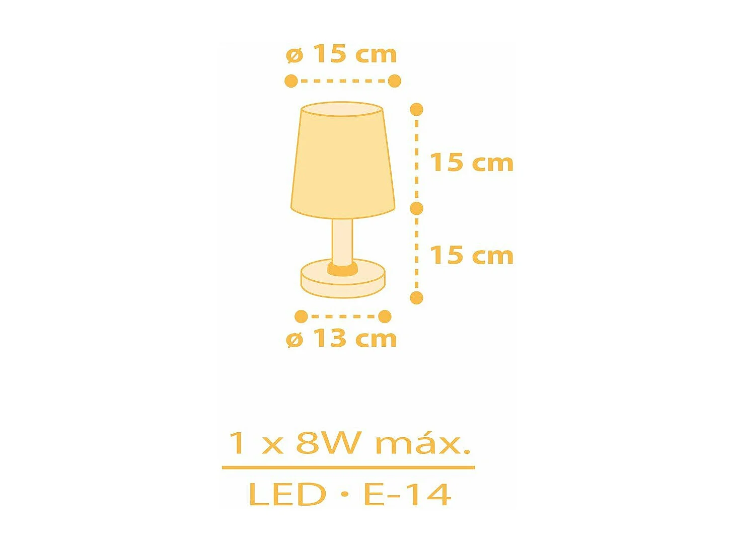 Lampada da tavolo Star Light stelle giallo | DALBER