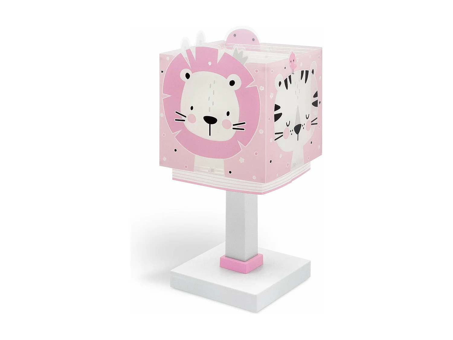 Lámpara infantil de mesita Baby Jungle animales rosa | DALBER