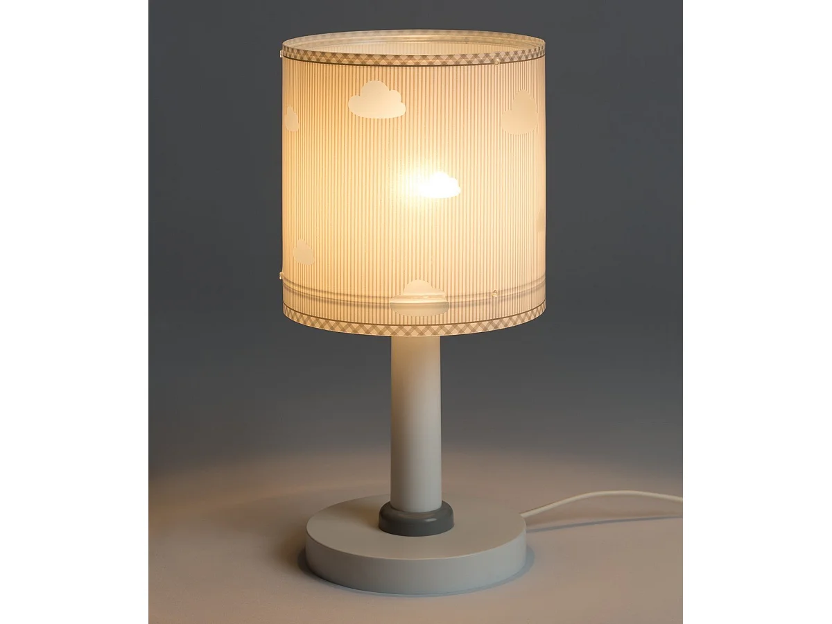 Lampade da tavolo per bambini Sweet Dreams nuvole grigio | DALBER