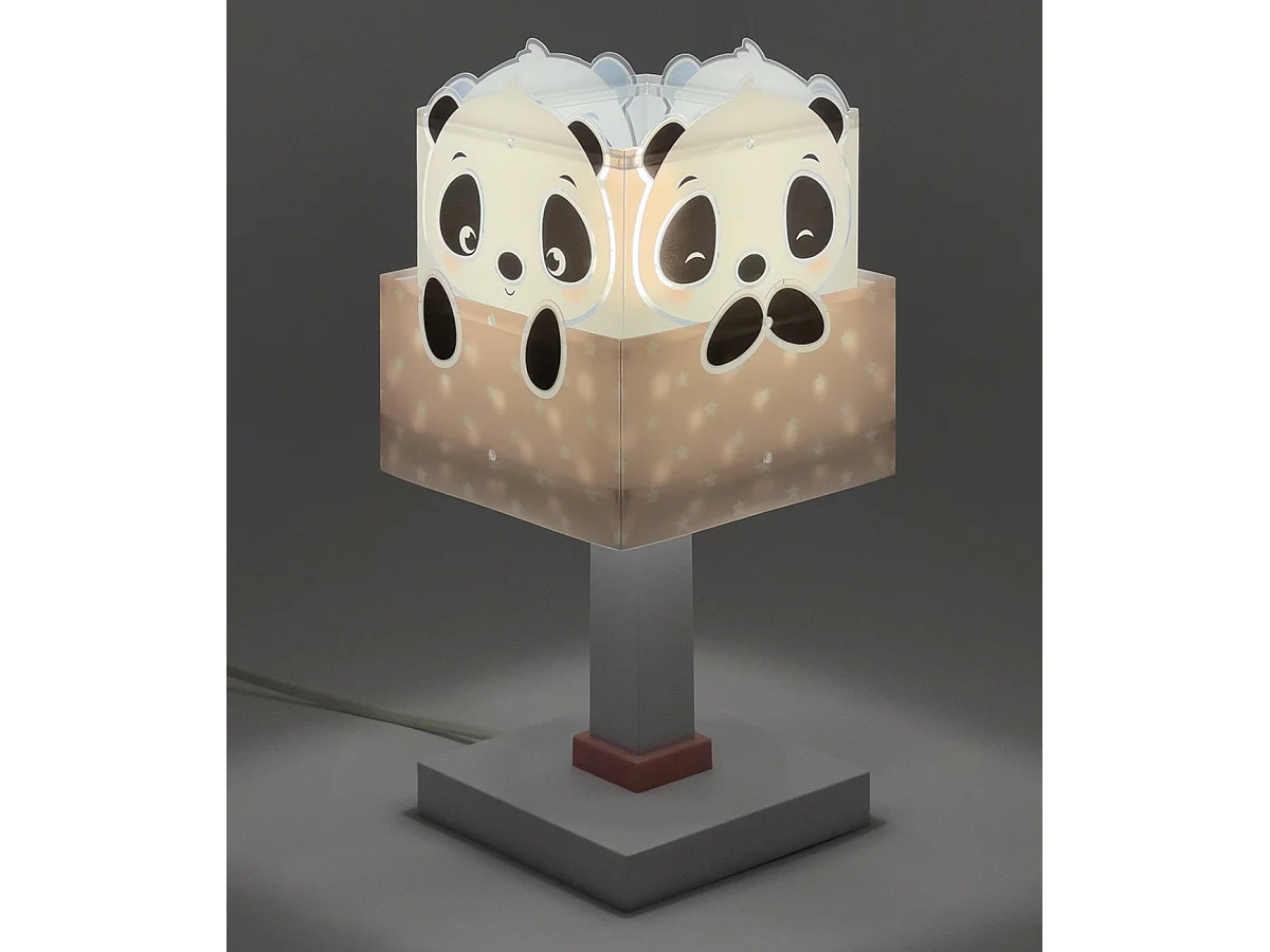 Lampada da tavolo per bambini Panda rosa | DALBER