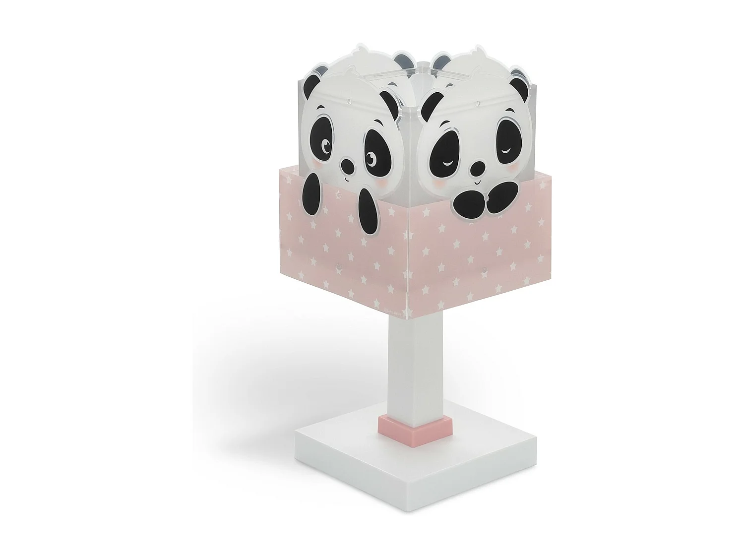 Lámpara infantil de mesa Oso Panda rosa | DALBER