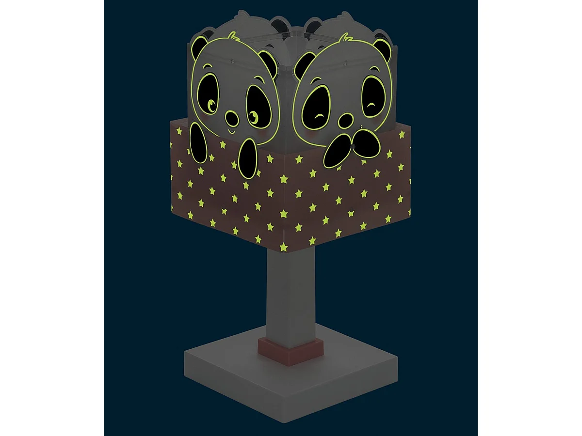 Lámpara infantil de mesa Oso Panda rosa | DALBER