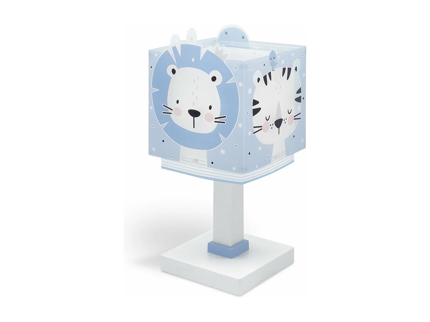 Lámpara de mesita de noche infantil Baby Jungle Animales azul | DALBER