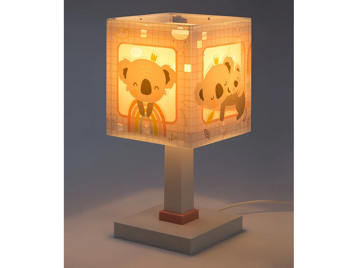 Lampada da comodino per bimbo Koala in rosa | DALBER