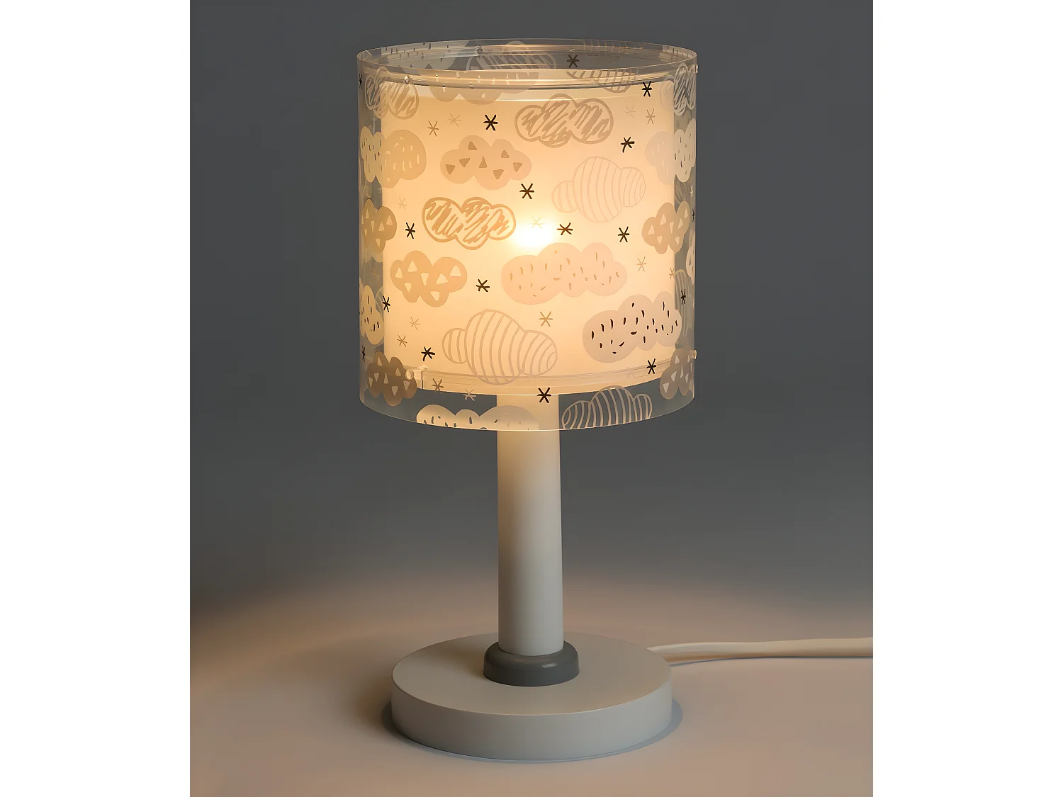 Lampade da tavolo per bambini Clouds nuvole grigie | DALBER