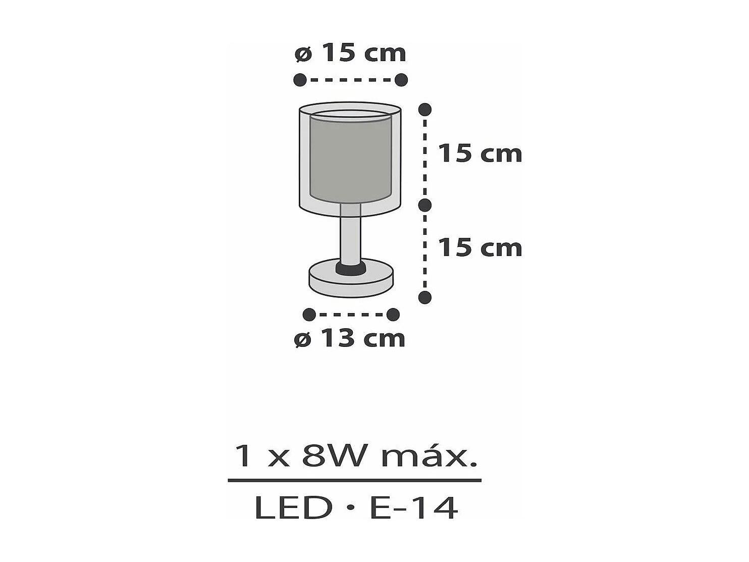 Lámpara infantil de mesita de noche Clouds Nubes gris | DALBER