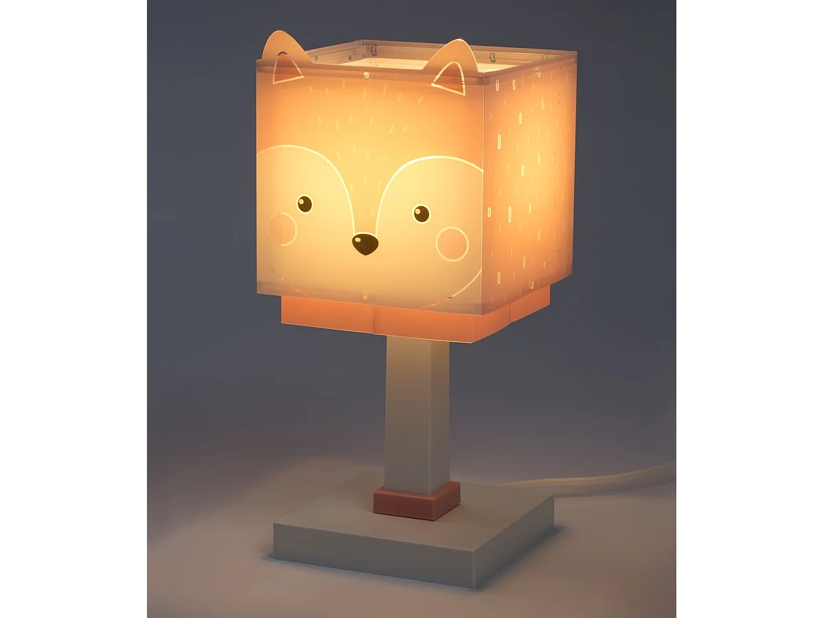 Lampada da comodino per bambini Little Fox Volpe Rosa| DALBER