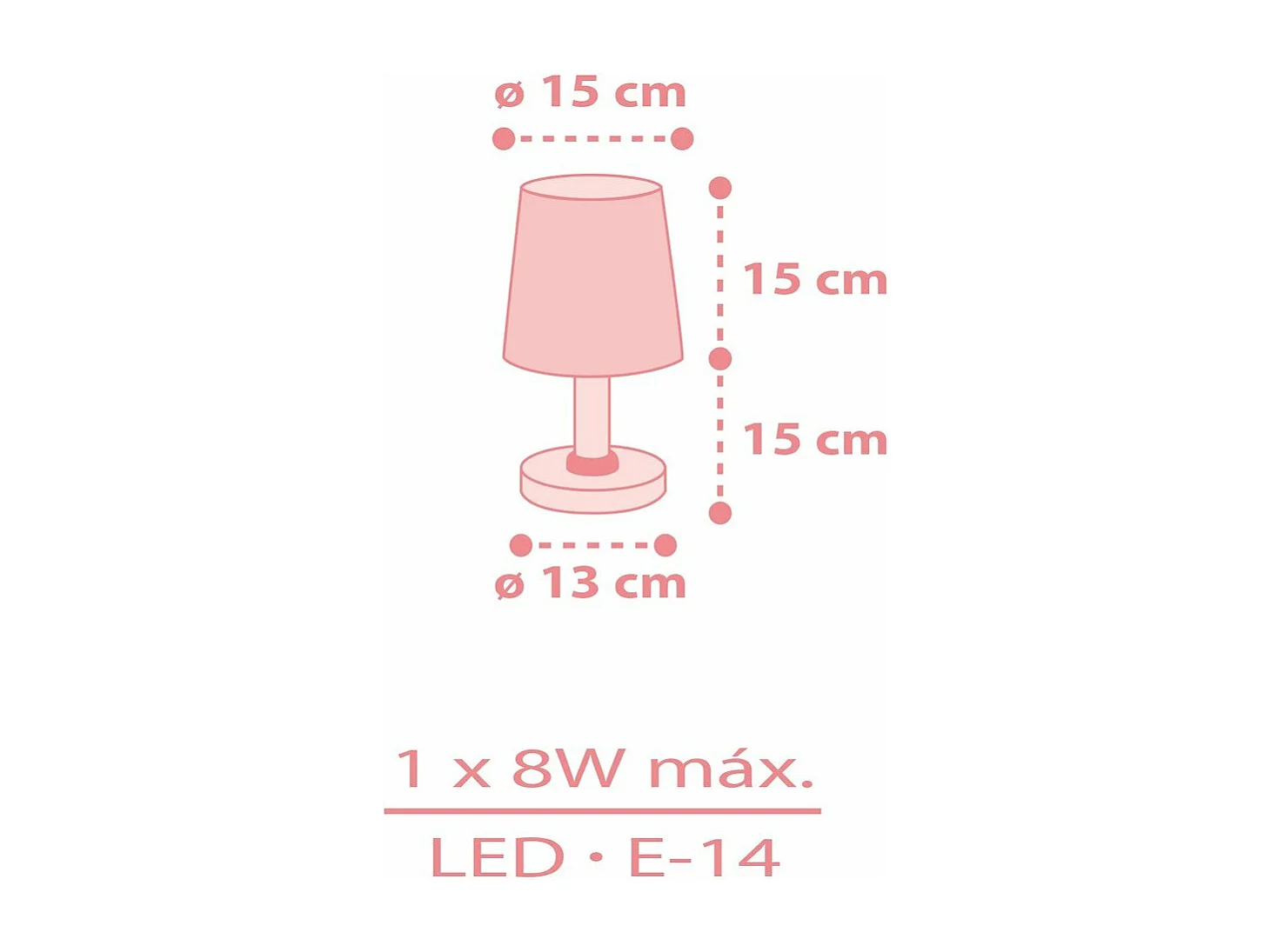 Lampada da tavolo Star Light stelle rosa | DALBER