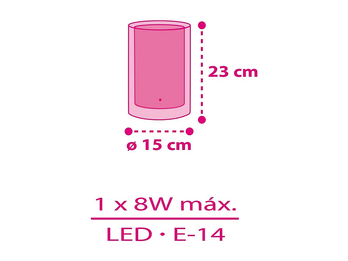 Lampe de chevet Cuore Coeurs