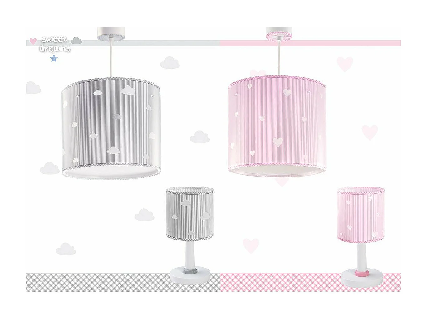 Serie di tavoli per bambini Sweet Dreams Pink