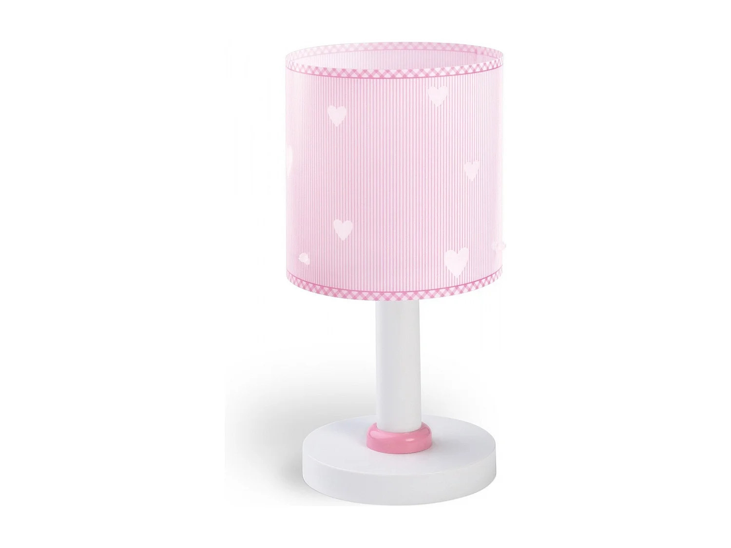 Lampe de chevet pour enfants Sweet Dreams coeurs rose