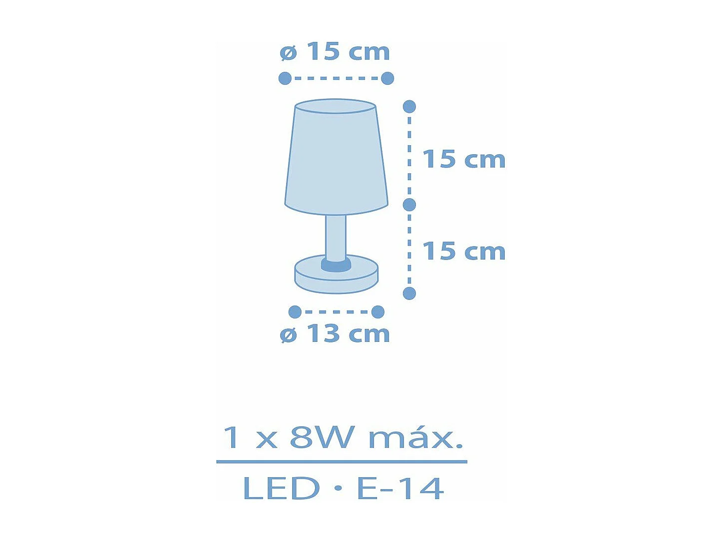 Lampada da tavolo Star Light stelle blu | DALBER