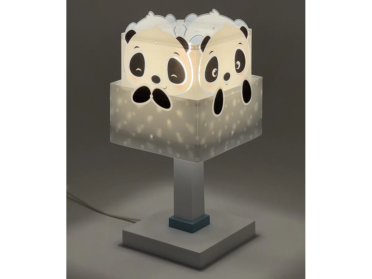Lampada da tavolo per bambini Panda blu | DALBER