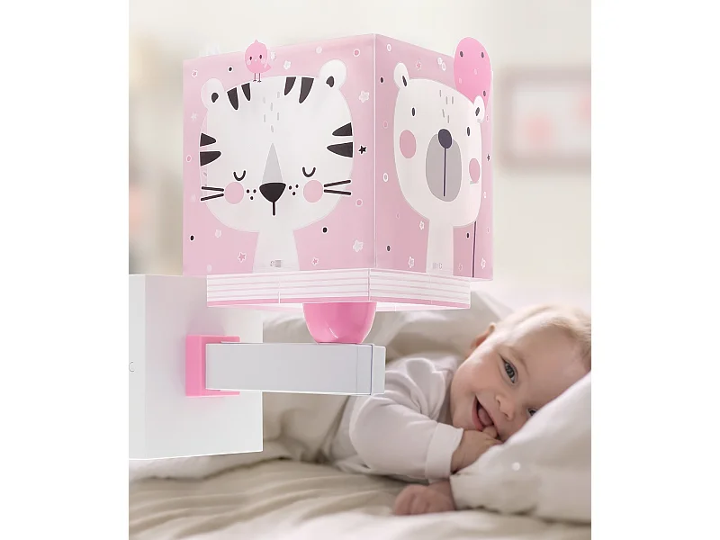 Applique per bambini Baby Jungle animali giungla rosa | DALBER