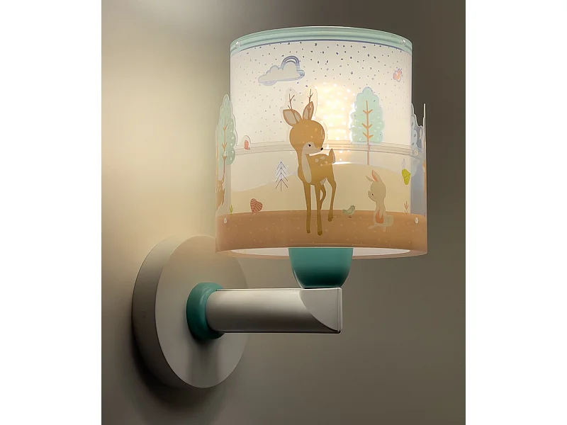 lampada da parete per bambini Loving Deer cervo rosa | DALBER