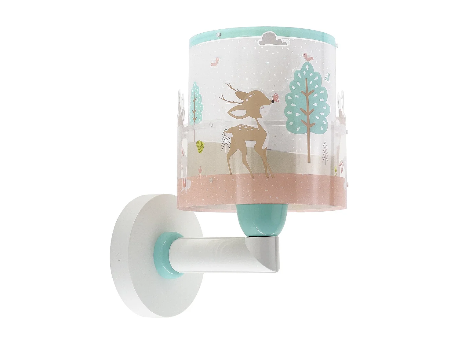 lampada da parete per bambini Loving Deer cervo rosa | DALBER