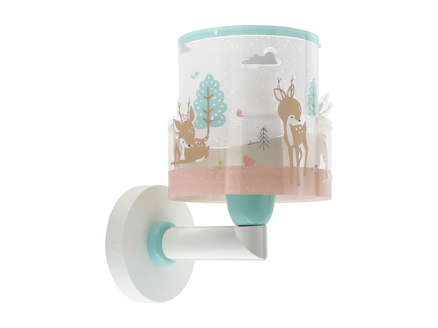 lampada da parete per bambini Loving Deer cervo rosa | DALBER