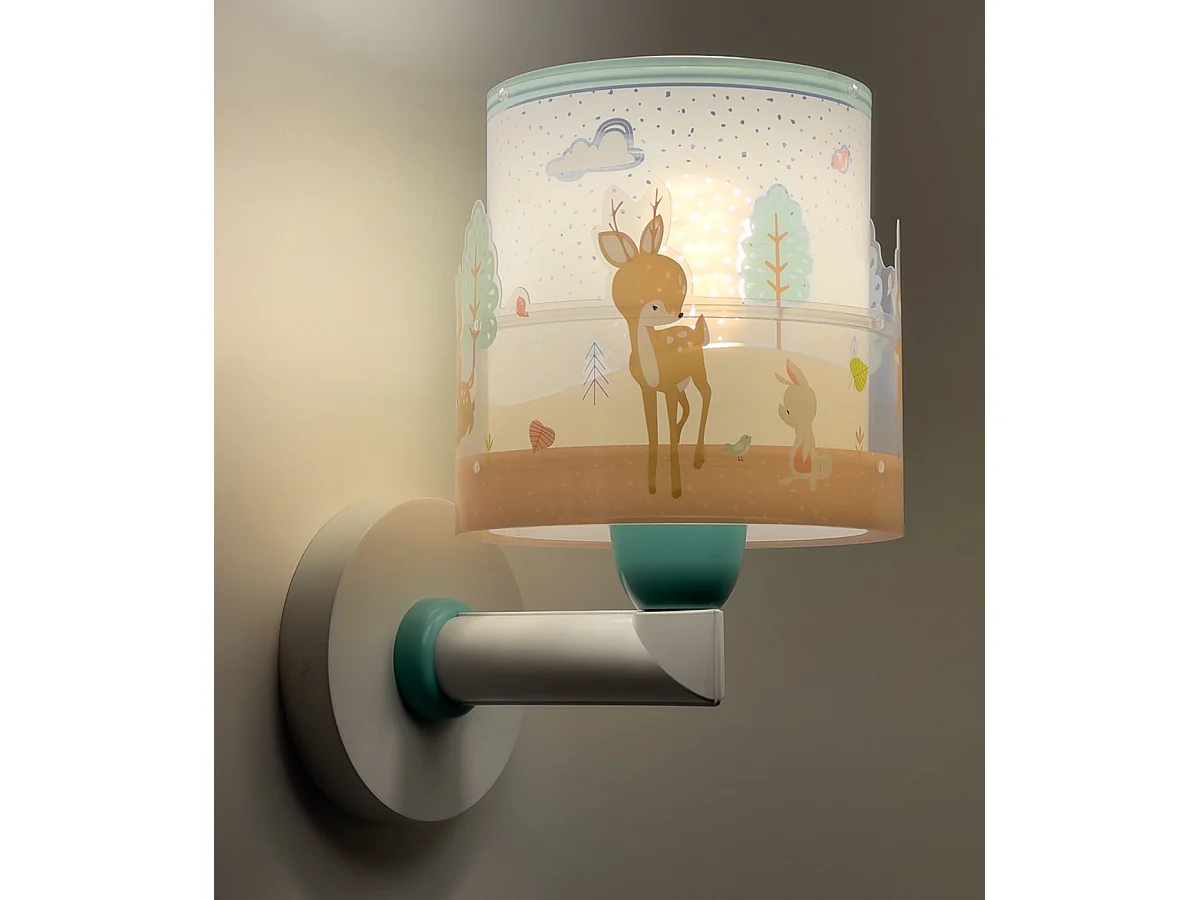 lampada da parete per bambini Loving Deer cervo rosa | DALBER