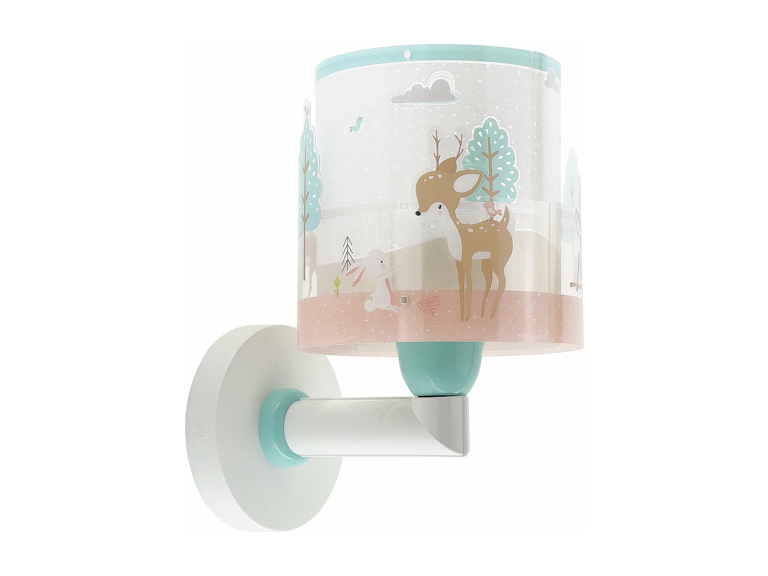 lampada da parete per bambini Loving Deer cervo rosa | DALBER