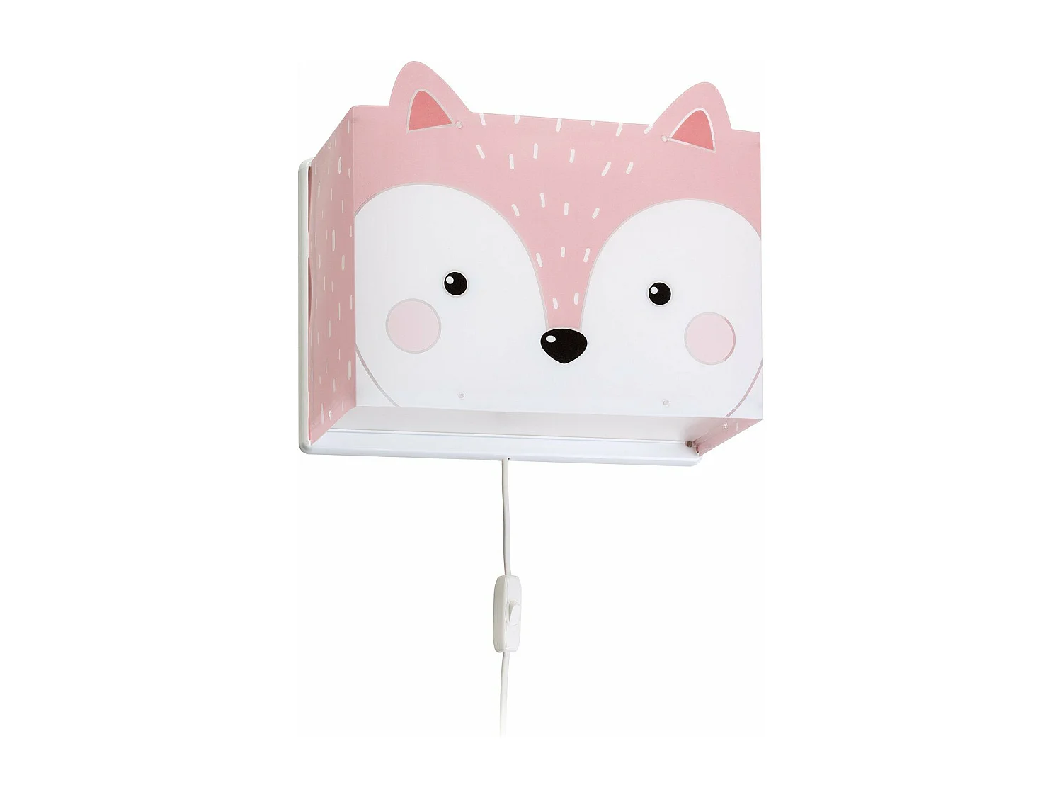 Aplique de pared infantil Little Fox Zorro Rosa | DALBER
