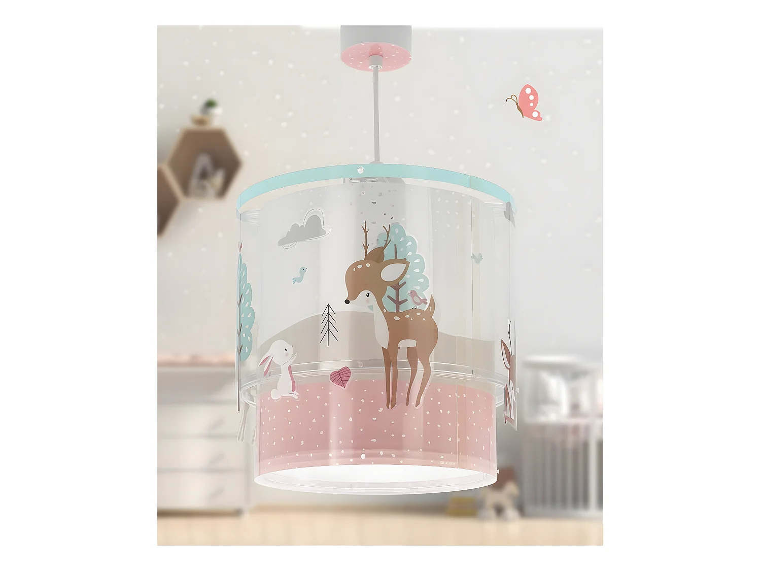 Lustre et lampe suspension enfant Loving Deer Cerf