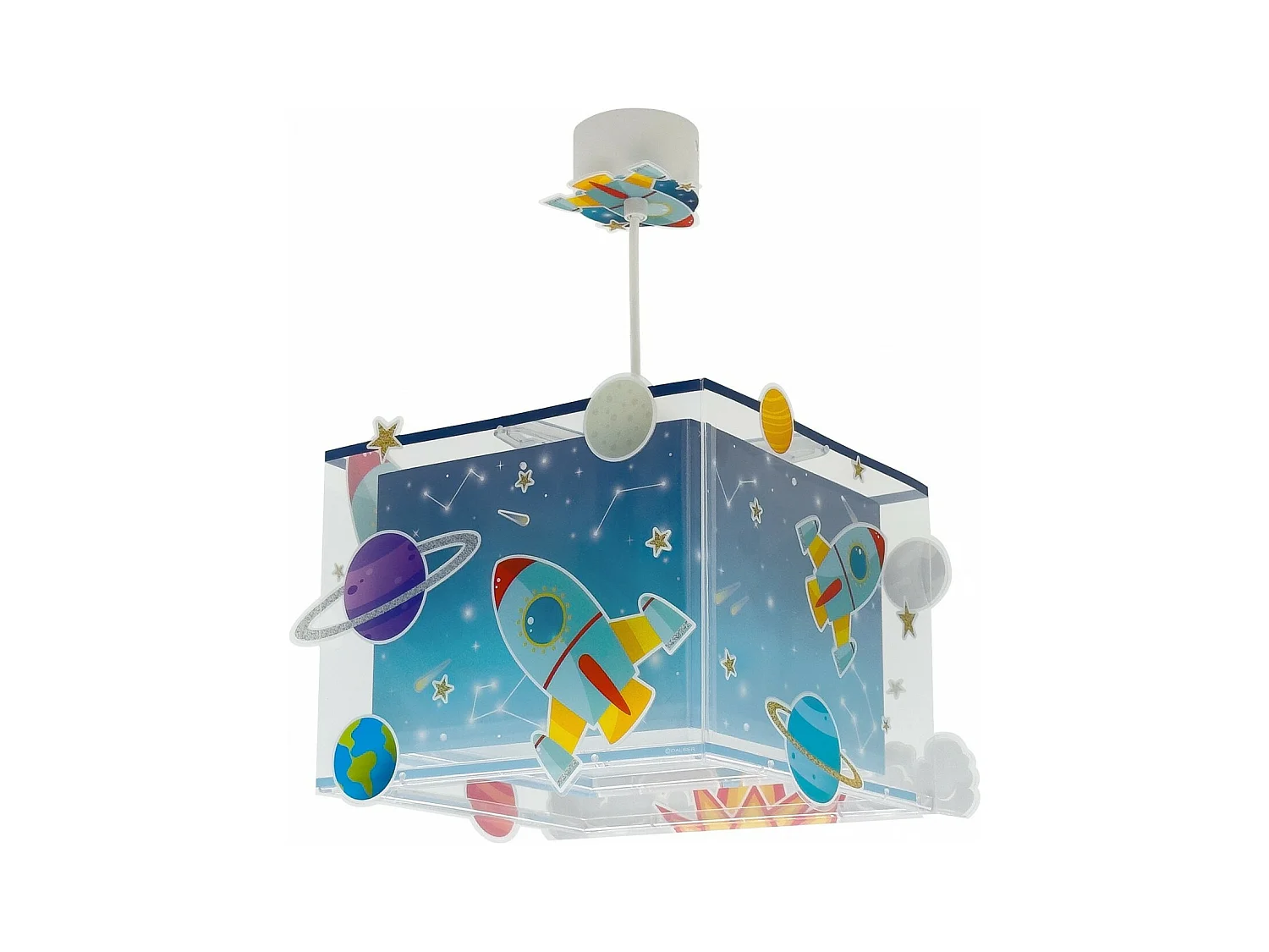 Lustre et lampe suspension enfant Rocket Fusée