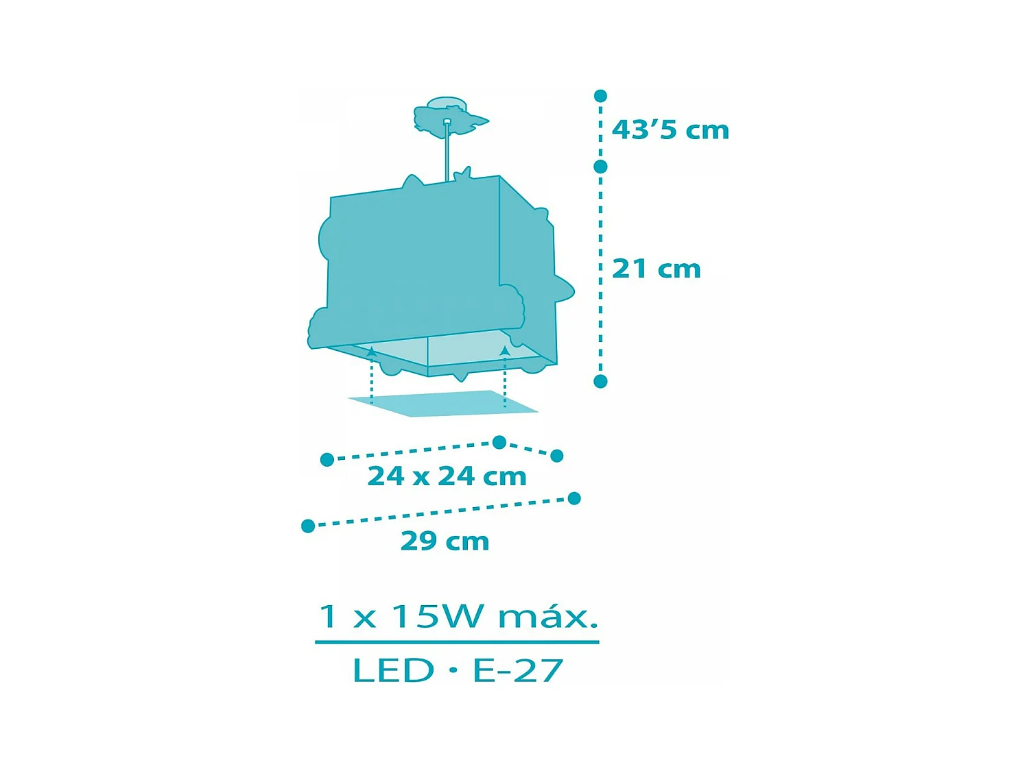 Lustre et lampe suspension enfant Rocket Fusée