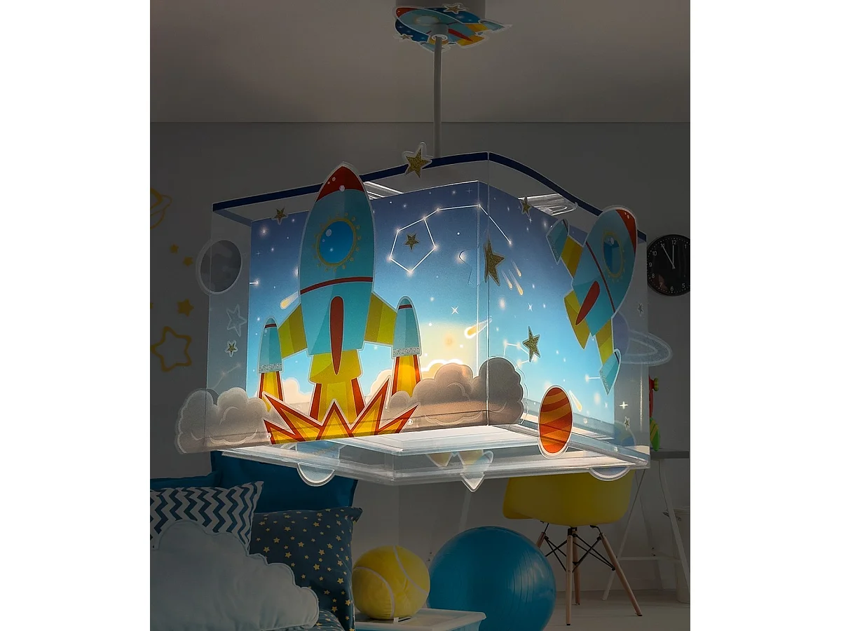 Lampada a sospensione per bambini Rocket Razzo | DALBER