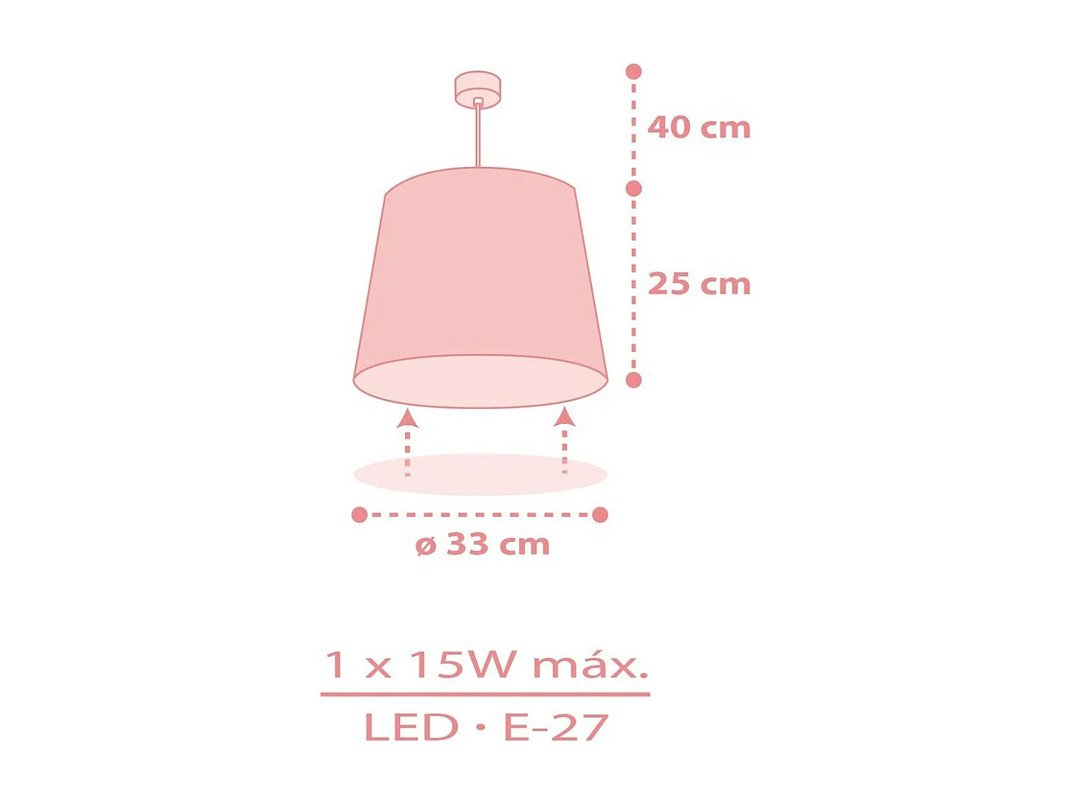 Lampadario a suspensione Star Light Stelle rosa | DALBER