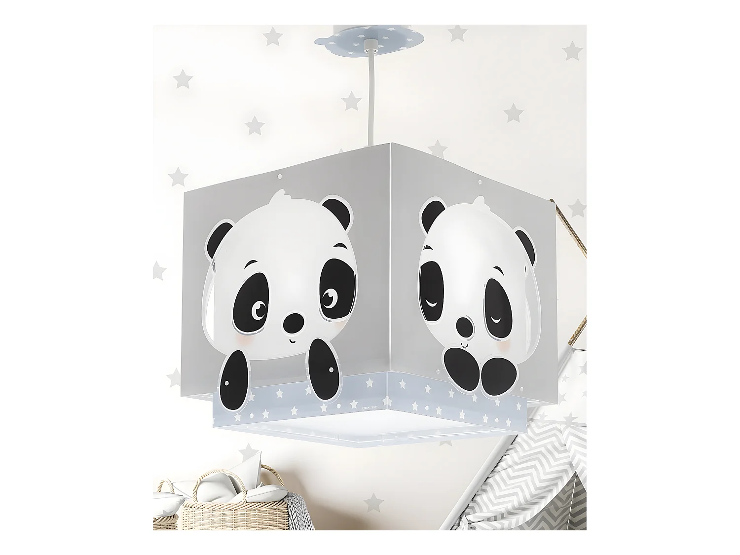Lampada da soffitto per bambini Panda blu | DALBER