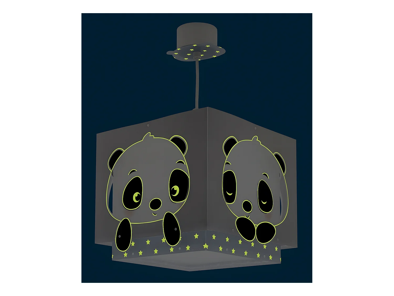 Lámpara infantil de techo Oso Panda azul | DALBER