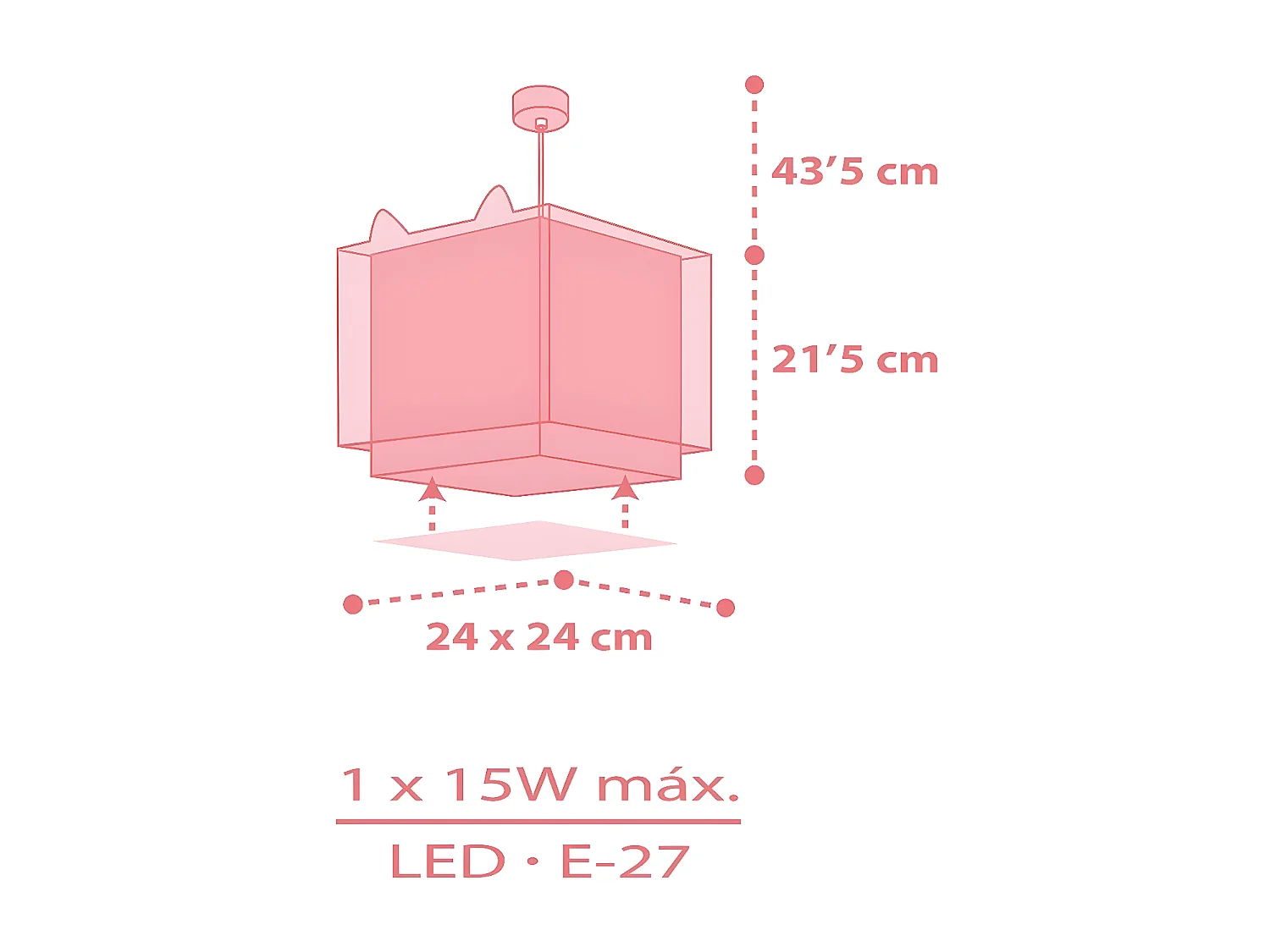 Lustre et lampe suspension enfant Little Fox Petit Renarde