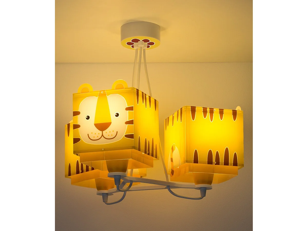 Lampada da soffitto bambini 3 luci Little Tiger | DALBER